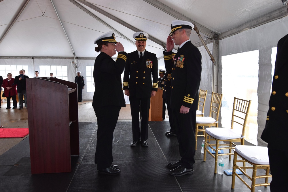 Cmdr. Katrina Stegner Relieves Cmdr. Erik Reynolds