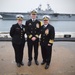 Vice Adm. Richard Cheeseman, Cmdr. Erik Reynolds, Cmdr. Katrina Stegner