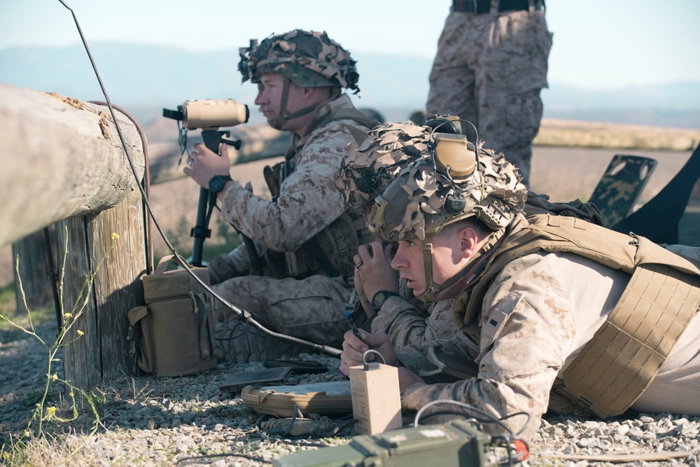 15th MEU Conducts Expeditionary Fires Exercise at Camp Pendleton