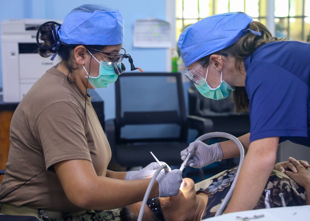 Pacific Partnership 2024-1: USNS Mercy Dental at the Senior Care Center