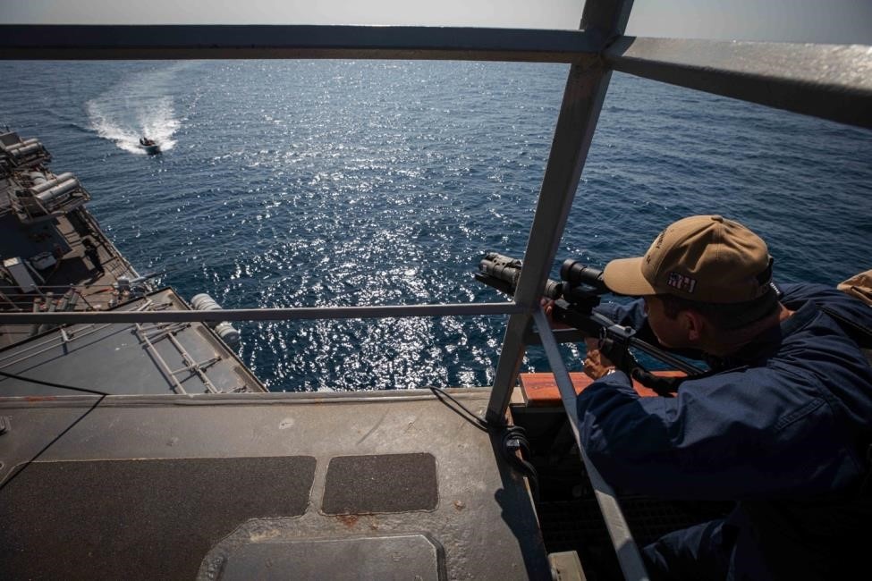 USS Carney Conducts Anti-Terrorism Drills