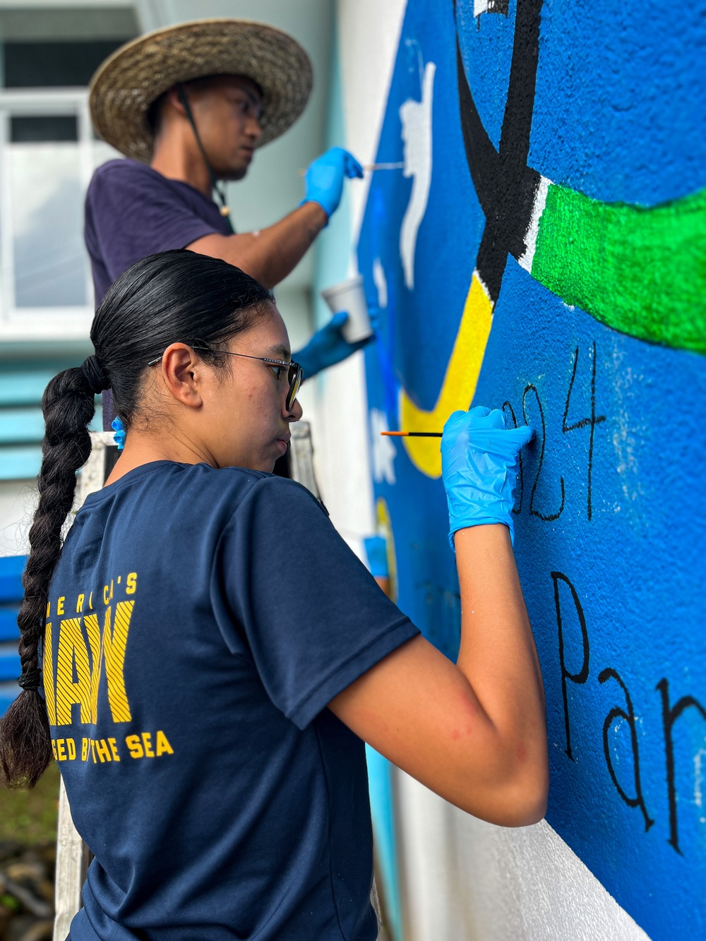 Pacific Partnership 2024-1:  Mural at the Palau National Olympic Committee