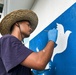 Pacific Partnership 2024-1: Painting a Mural at the Palau National Olympic Committee