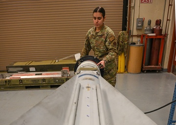 Airman Services Maverick Practice Missile at Selfridge Air National Guard Base