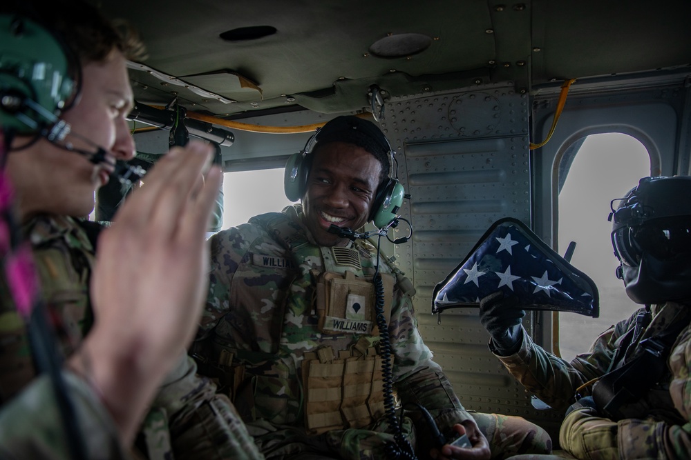 King of Battle gets a lift at Mihail Kogalniceanu Air Base