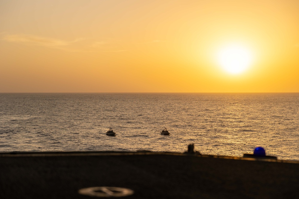 USS Bataan Conducts rigid-hull inflatable boat operations