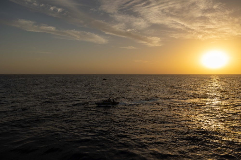 USS Bataan Conducts rigid-hull inflatable boat operations