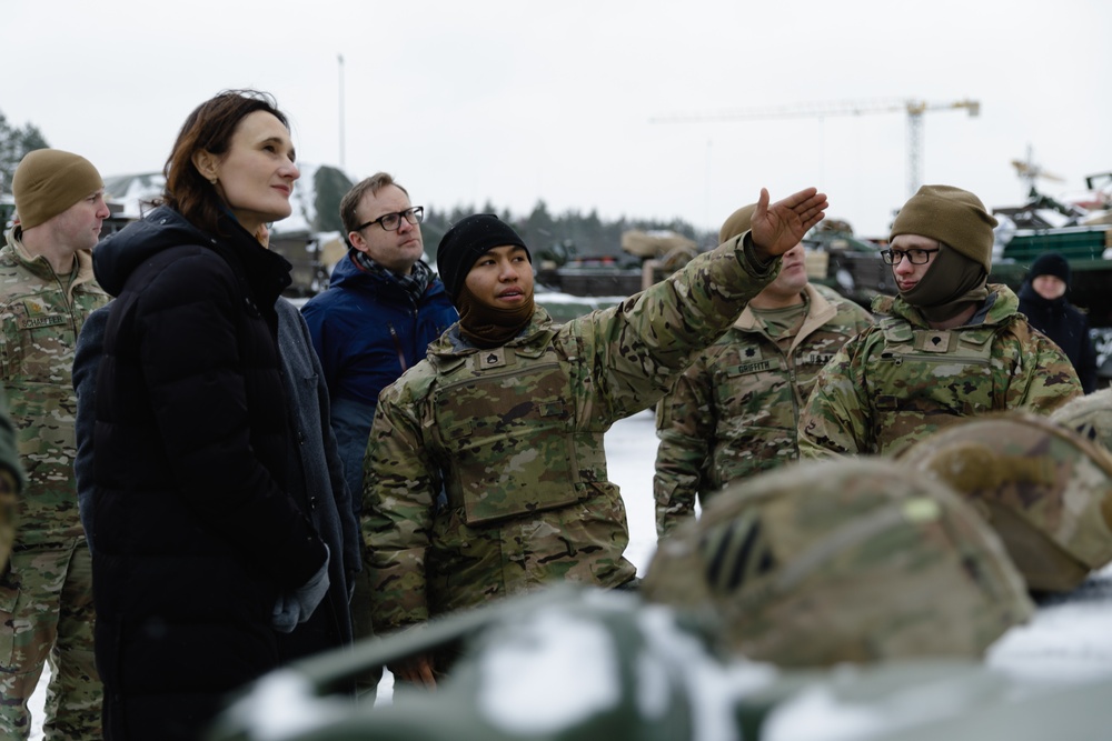 Lithuanian Speaker of Parliament visits 3rd Infantry Division Soldiers in Lithuania