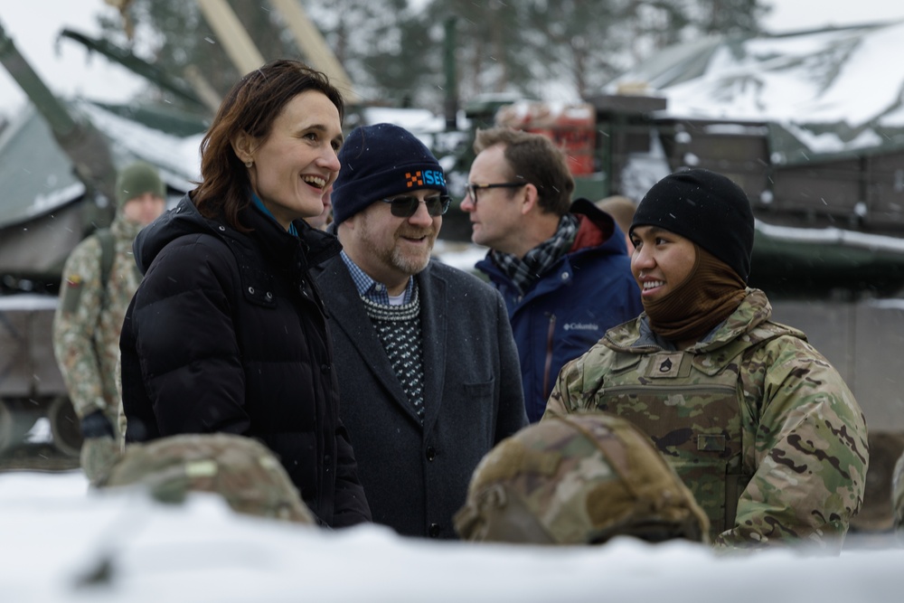 Lithuanian Speaker of Parliament visits 3rd Infantry Division Soldiers in Lithuania