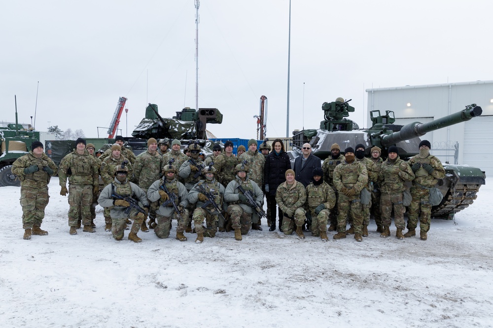 Lithuanian Speaker of Parliament visits 3rd Infantry Division Soldiers in Lithuania