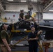 USS Bataan Sailors Conduct AV-8B Harrier Maintenance