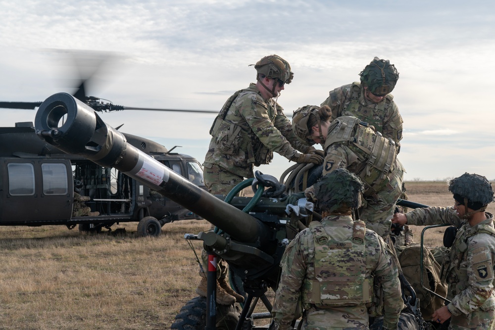 Artillery Soldiers conduct Elevator Drills at Mihail Kogalniceanu Air Base