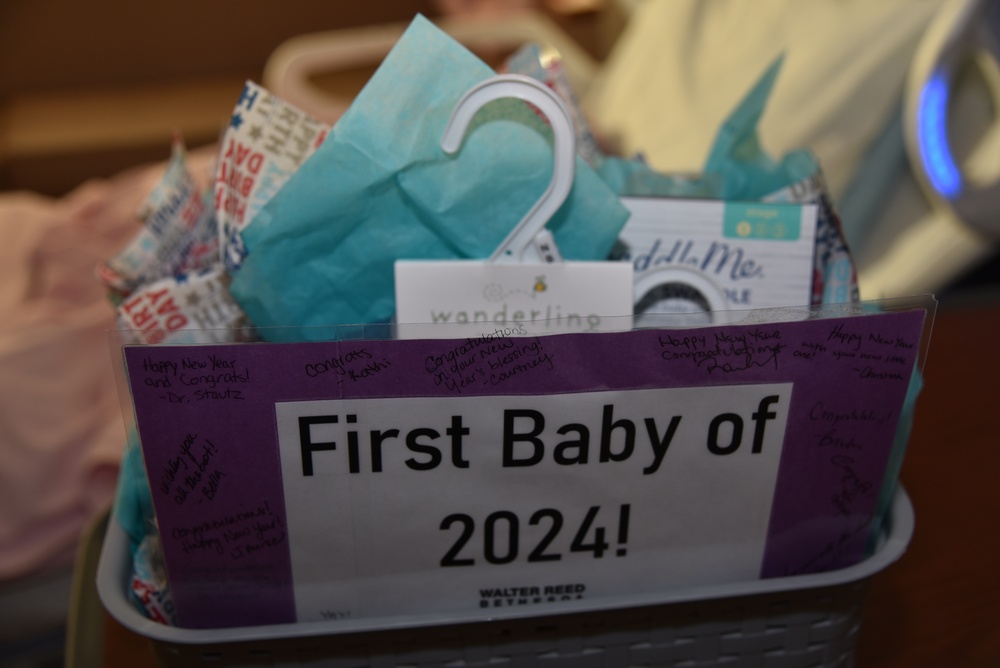 Walter Reed Director Shares Joy with Family of the Hospital’s 2024 First Born