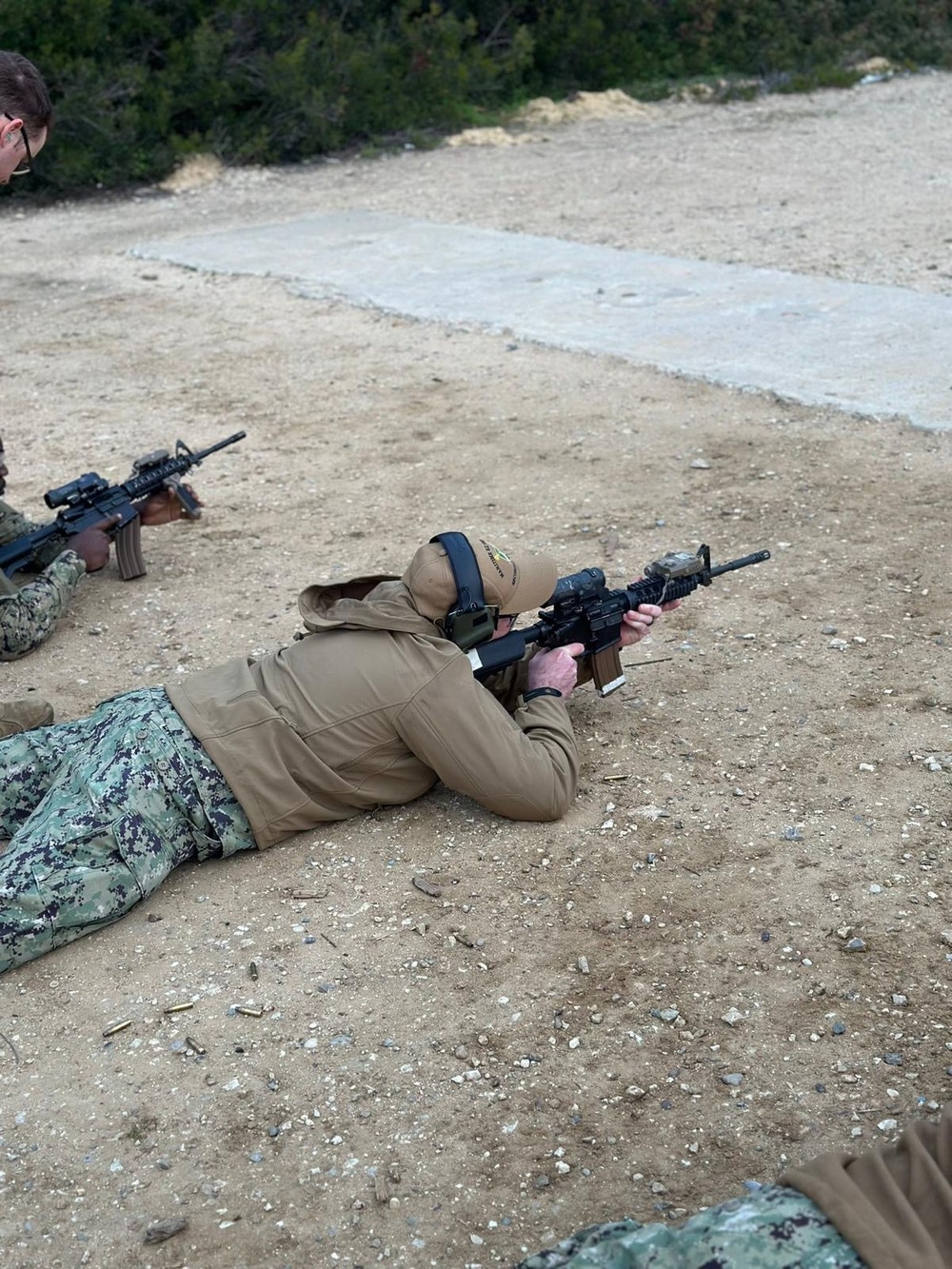 MSRON 2 Sailor participates live fire weapons shoot in Rota, Spain