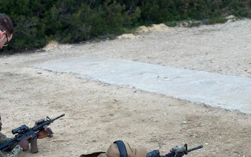 MSRON 2 Sailor participates live fire weapons shoot in Rota, Spain