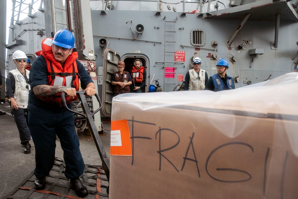 Sailors Conduct Replenishment-at-Sea with USNS Carl Brashear