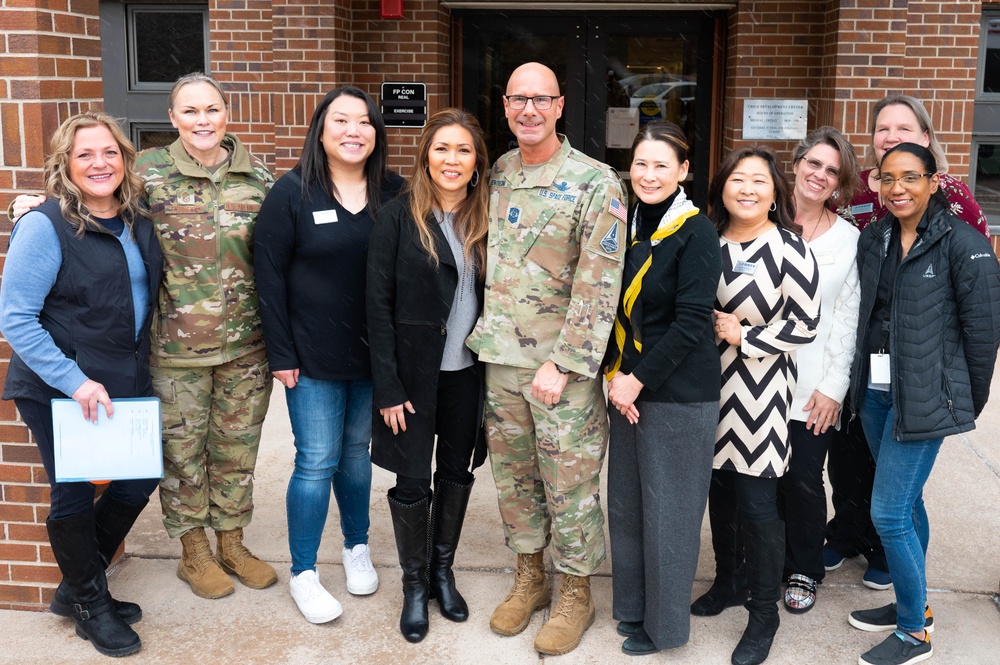 Chief Master Sgt. of the Space Force visits Peterson Main CDC