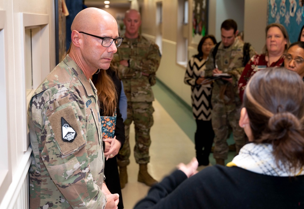 Chief Master Sgt. of the Space Force visits Peterson Main CDC