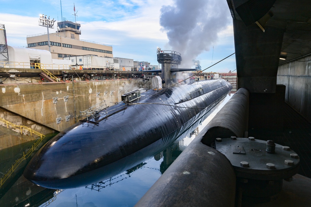 TRFB Team Restores USS Nevada (SSBN 733) in Dry Dock