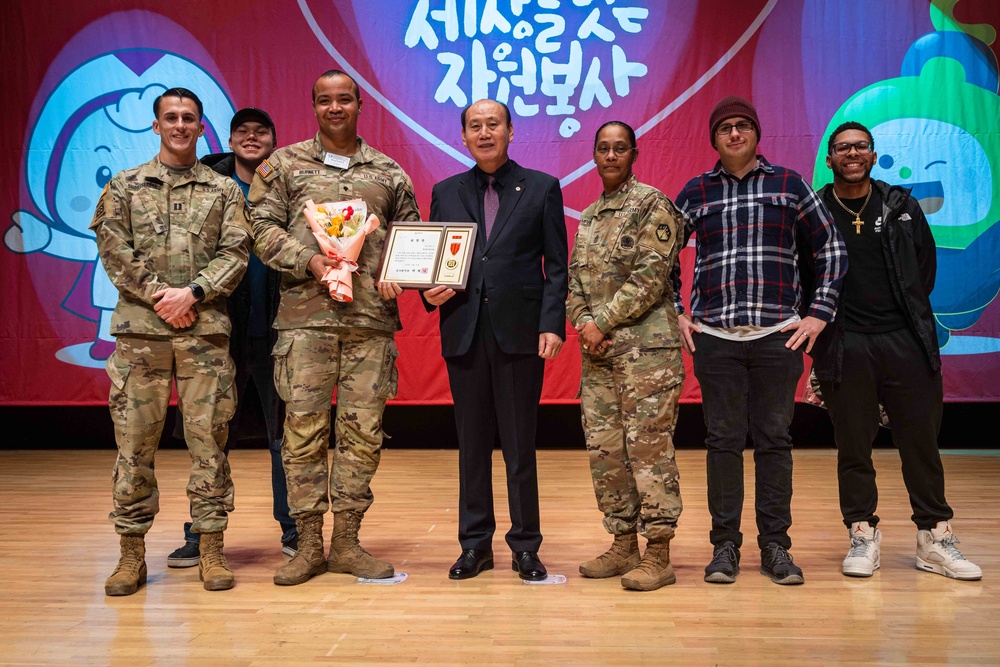 Camp Casey Volunteers Recognized by Dongducheon City for Outstanding Service