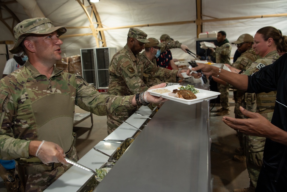 AB 201 shares holiday meal