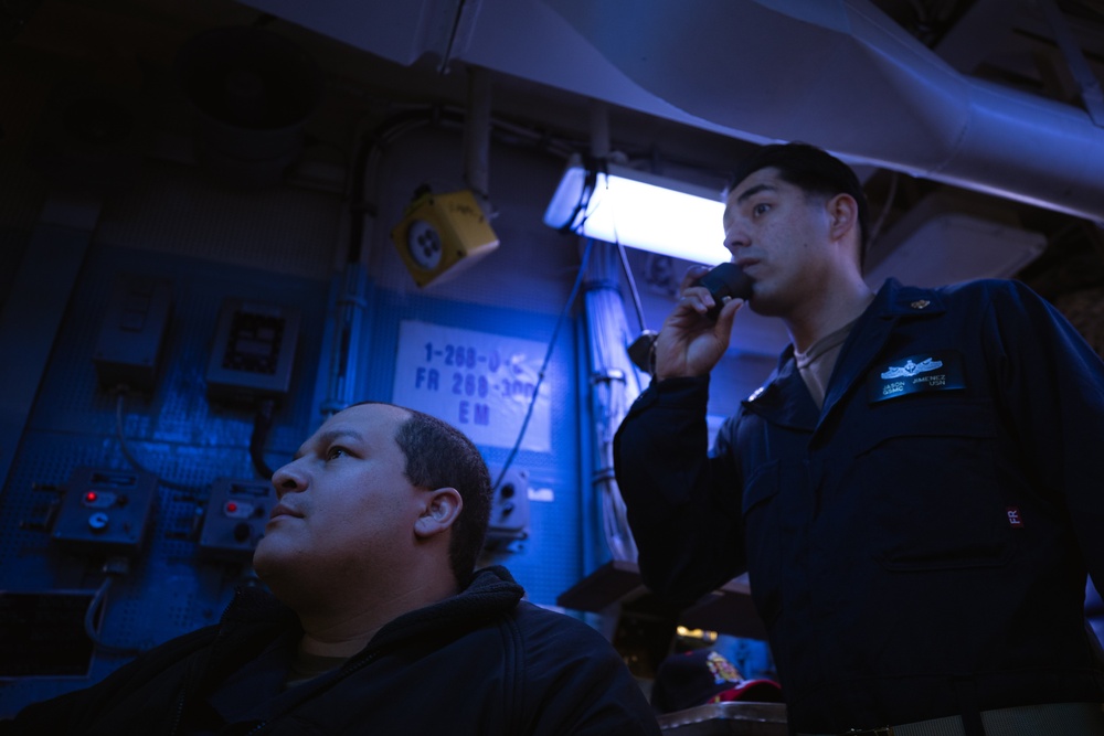 USS Laboon Stands Watch during Operation Prosperity Guardian
