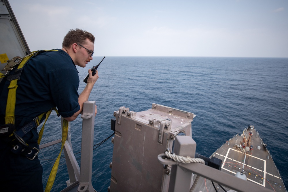 USS Laboon Patrols the Red Sea during Operation Prosperity Guardian