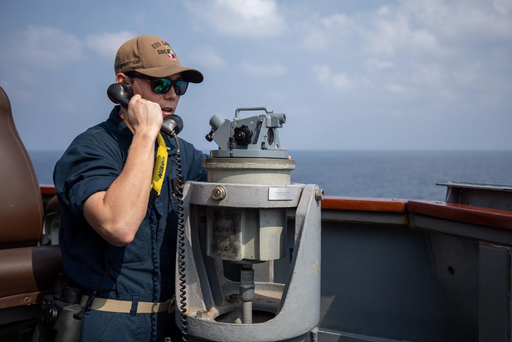 USS Laboon Patrols the Red Sea during Operation Prosperity Guardian