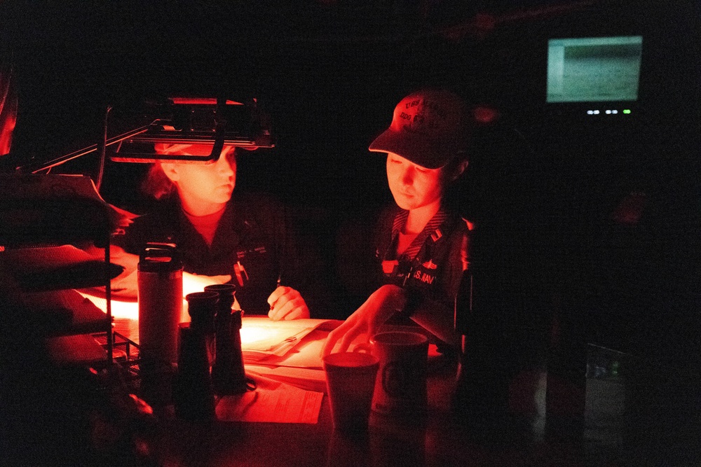 USS Mason Small Craft Action Team Night Operations