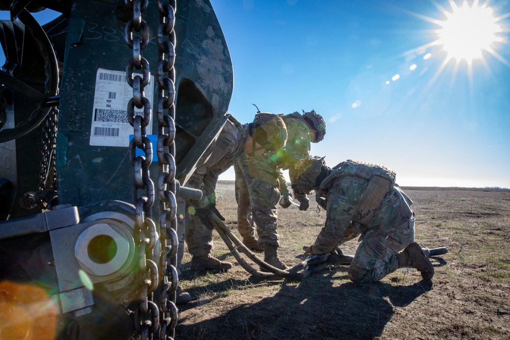 King of Battle gets a lift at Mihail Kogalniceanu Air Base