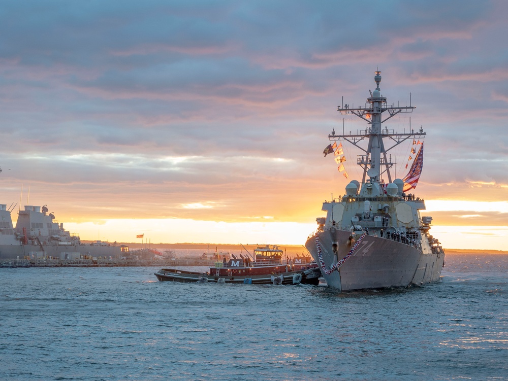 USS McFaul returns from deployment