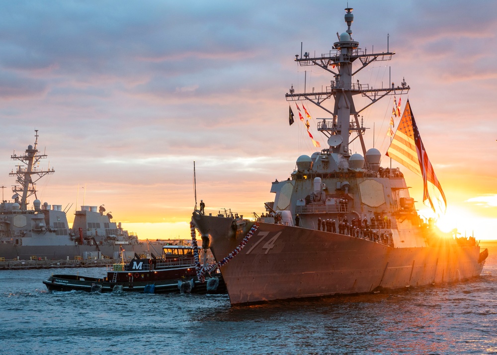 USS McFaul returns from deployment