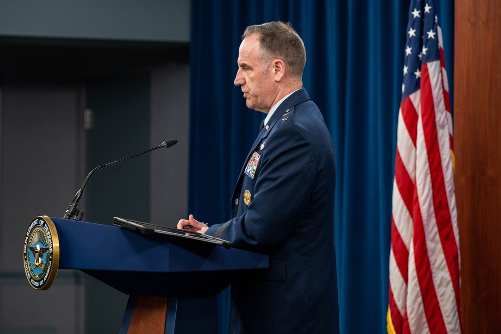 Maj. Gen. Ryder Conducts a Pentagon Press Briefing