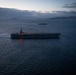 The USS Gerald R. Ford transits the Strait of Gibraltar