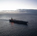 The USS Gerald R. Ford transits the Strait of Gibraltar