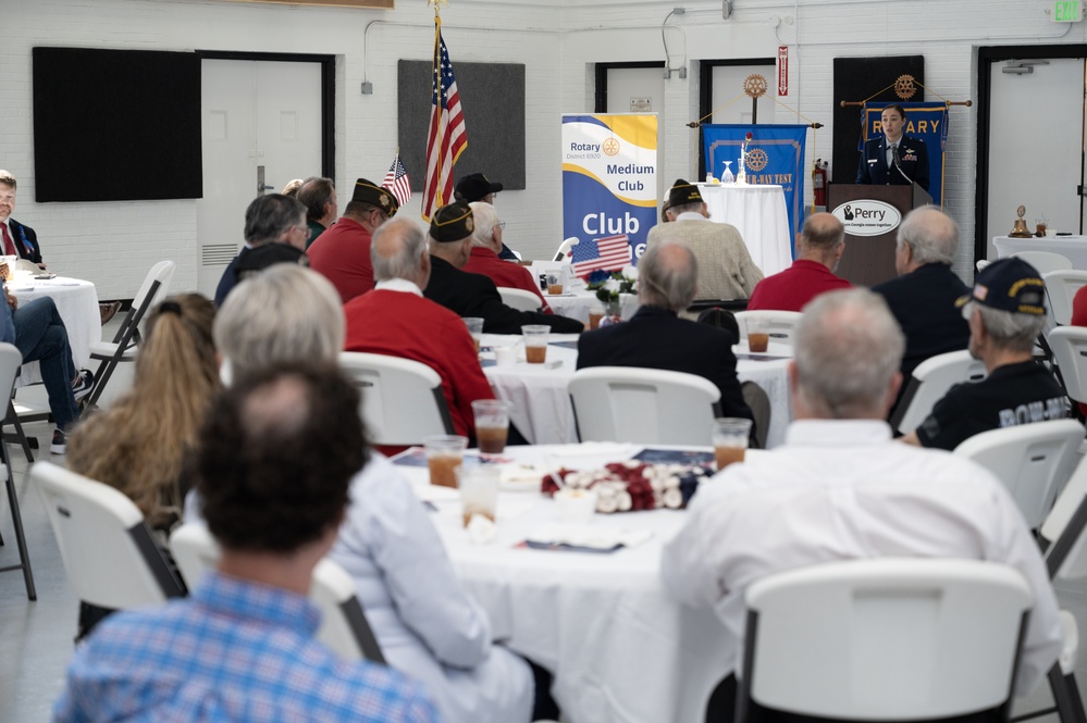 Photos 116th ACW Deputy Commander at local Rotary Club