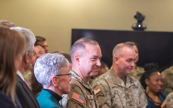 The promotion ceremony for Deputy Chief of Staff, G-2, Maj. Gen. Anthony R. Hale