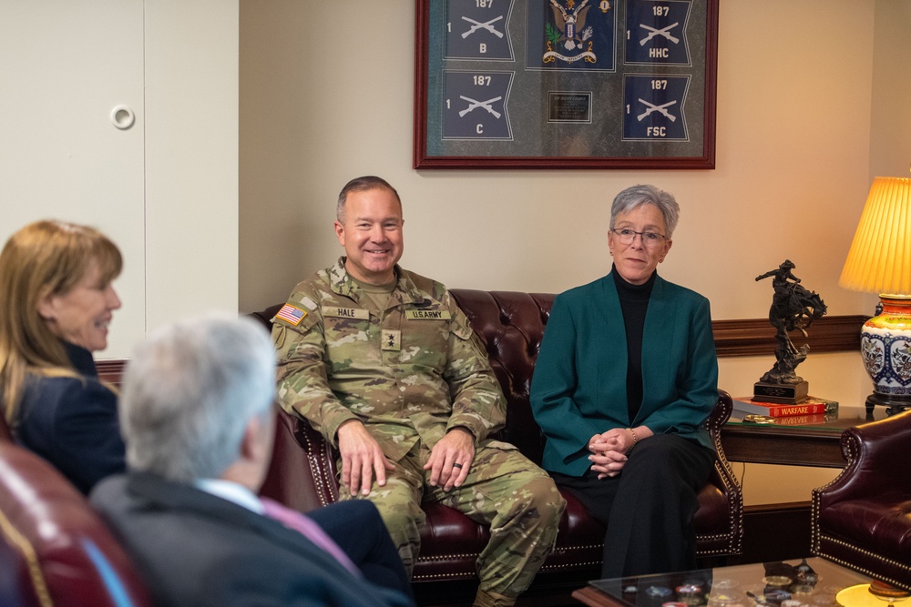 The promotion ceremony for Deputy Chief of Staff, G-2, Maj. Gen. Anthony R. Hale