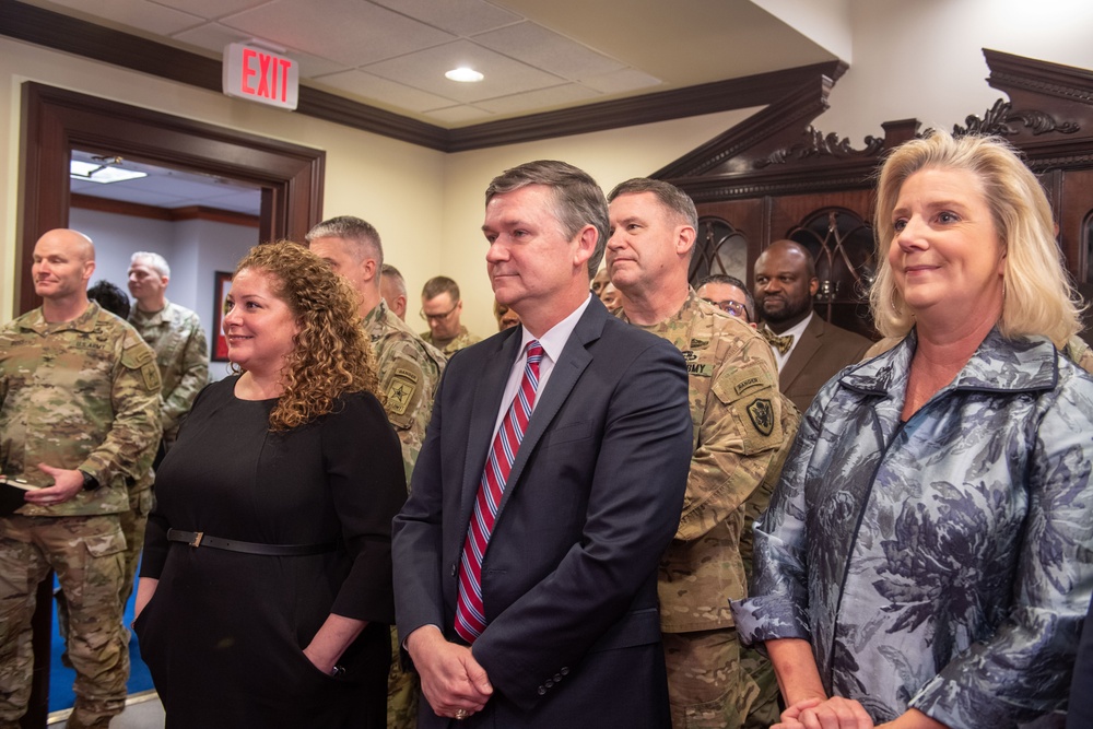 The promotion ceremony for Deputy Chief of Staff for intelligence, Maj. Gen. Anthony R. Hale