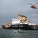 USCGC Elm transits through the Columbia River to work on aids to navigation