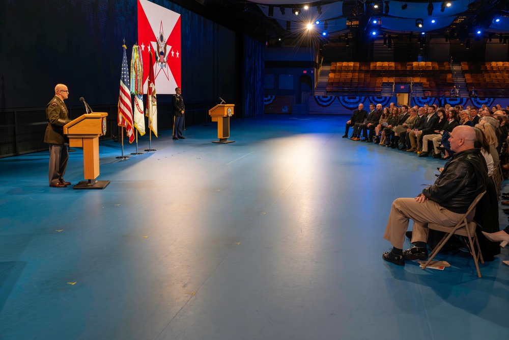 Promotion and swearing-in ceremony iho LTG Mingus