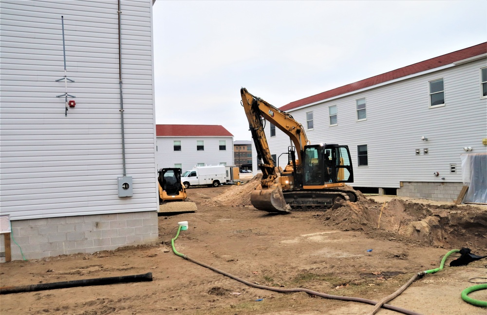 Contractors finish moving World War II-era barracks buildings to new foundations at Fort McCoy