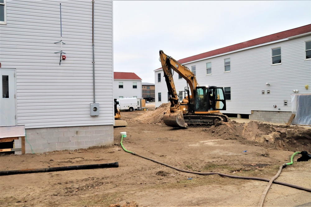 Contractors finish moving World War II-era barracks buildings to new foundations at Fort McCoy