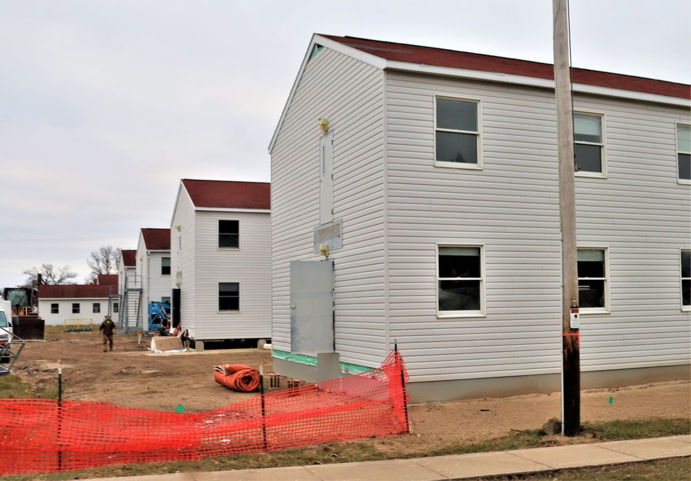 Contractors finish moving World War II-era barracks buildings to new foundations at Fort McCoy