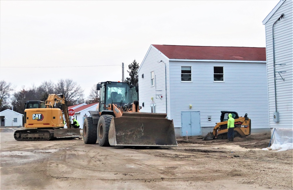 Contractors finish moving World War II-era barracks buildings to new foundations at Fort McCoy