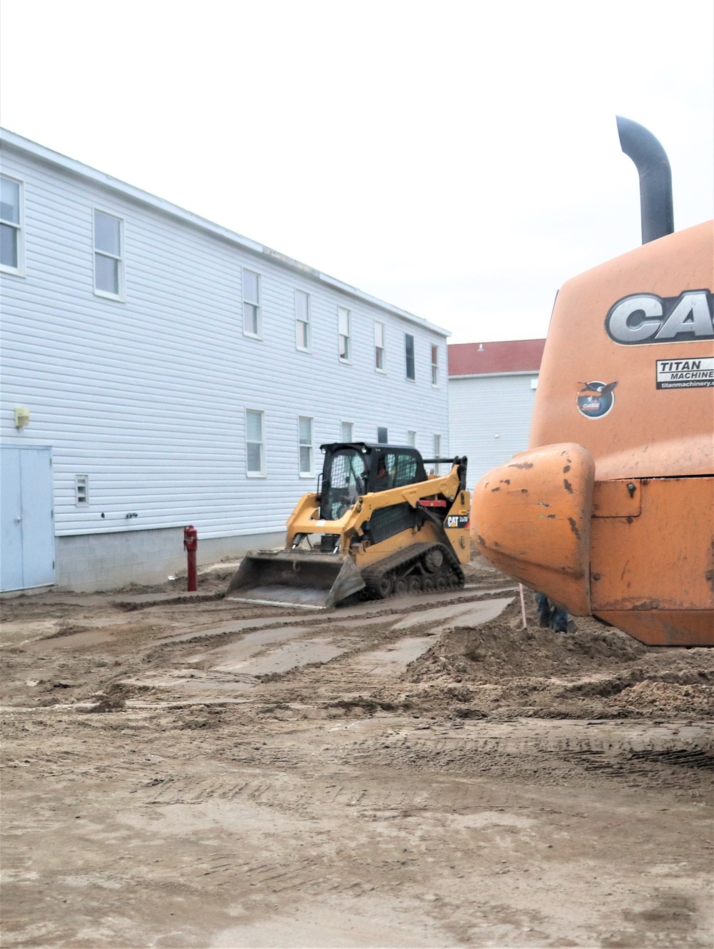 Contractors finish moving World War II-era barracks buildings to new foundations at Fort McCoy