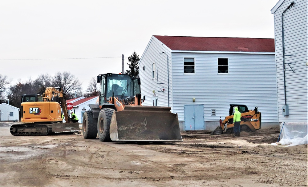 Contractors finish moving World War II-era barracks buildings to new foundations at Fort McCoy