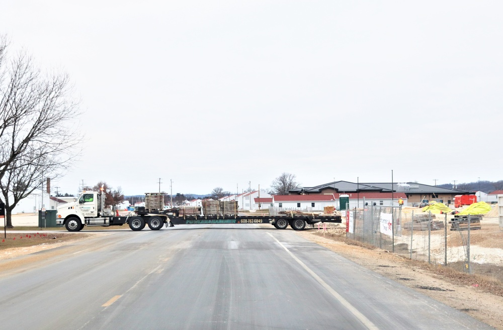 January 2024 barracks construction at Fort McCoy