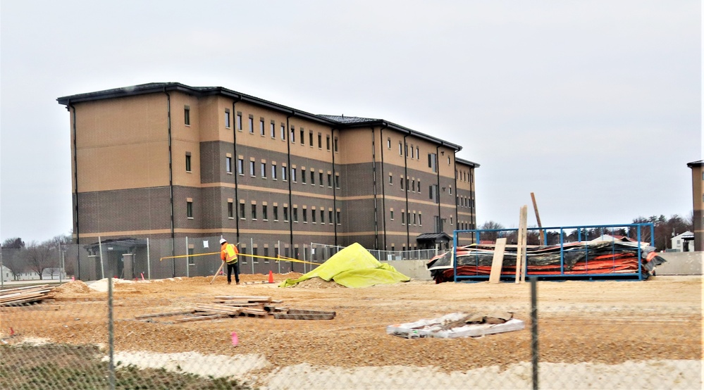 January 2024 barracks construction at Fort McCoy