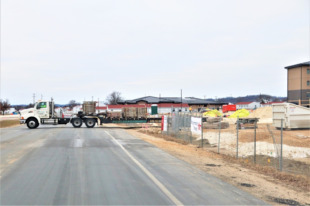 January 2024 barracks construction at Fort McCoy